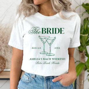 Camiseta Despedida de soltera Martinis y Matrimonio Novia