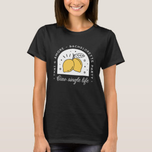 Camiseta Despedida de soltera tema limón chicas noche negro