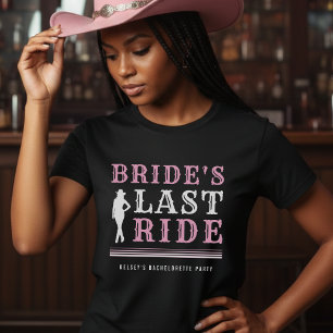 Camiseta Despedida de Soltera Vaquera Rosa Último Paseo de 