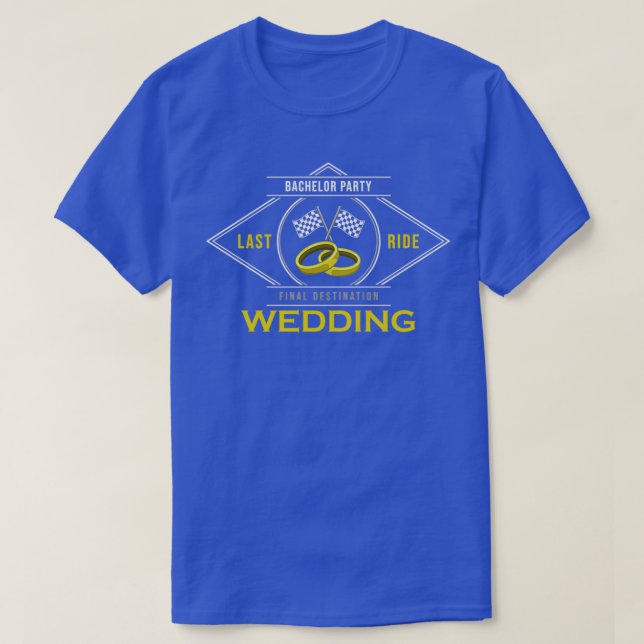 Camiseta Despedida de soltero con anillo de boda para boda (Diseño del anverso)