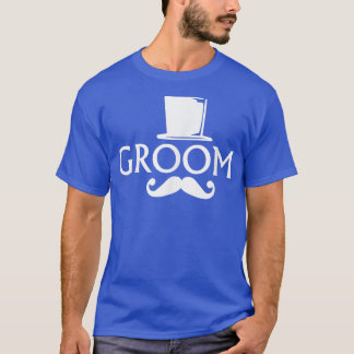 Camiseta Despedida de soltero con bigote y sombrero de copa