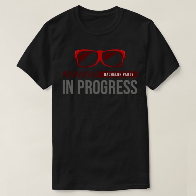Camiseta Despedida de soltero con gafas de sol (Diseño del anverso)