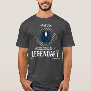 Camiseta Despedida de soltero con traje pajarita y corbata