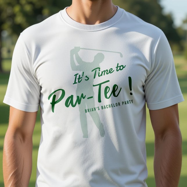 Camiseta Despedida de Soltero de Golf Es Hora de Par-Tee Go (Subido por el creador)