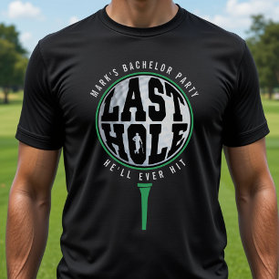 Camiseta Despedida de Soltero de Golf Último Hoyo que Golpe