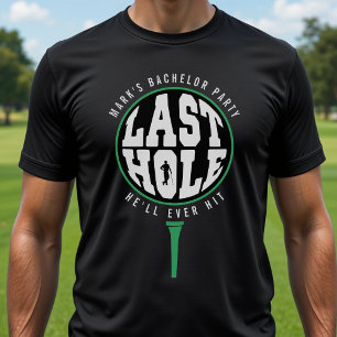 Camiseta Despedida de Soltero de Golf Último Hoyo que Golpe
