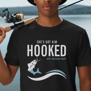Camiseta Despedida de Soltero de Pesca Divertida Ella Lo Ti
