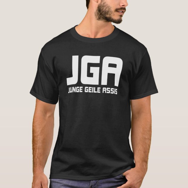 Camiseta Despedida de soltero diciendo JGA chico genial Ass (Anverso)