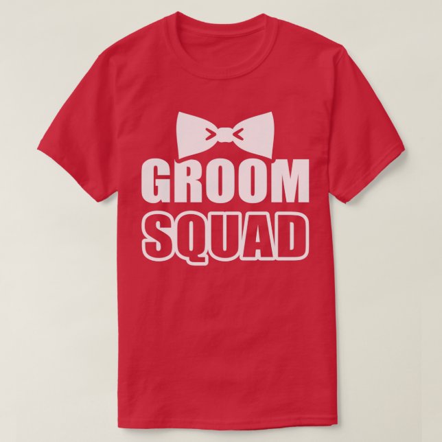 Camiseta Despedida de soltero Groom Squad 3 (Diseño del anverso)
