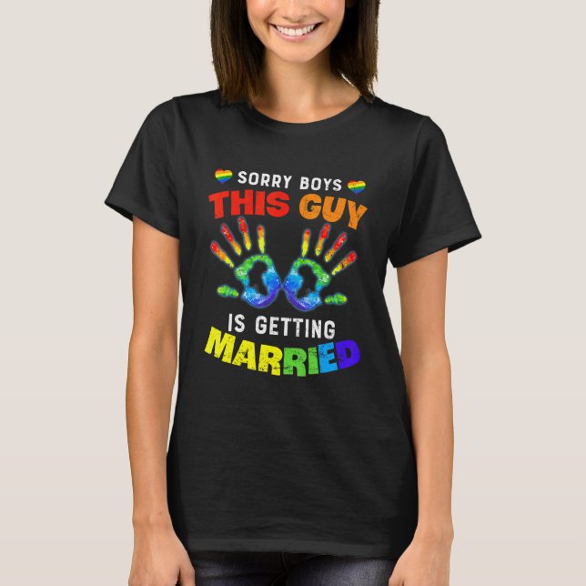 Camiseta Despedida de soltero hombre Orgullo Gay Lgbt Novio (Anverso)