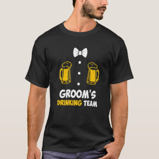 Camiseta Despedida de soltero hombres equipo novio boda 1