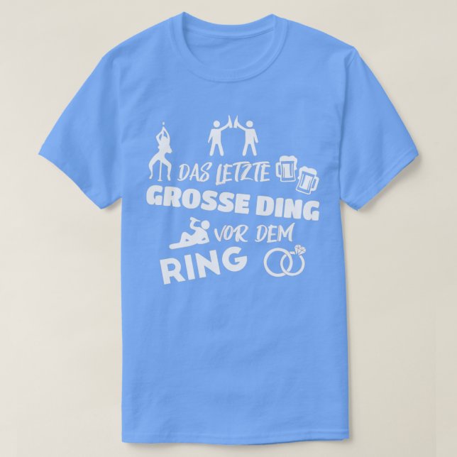 Camiseta Despedida de soltero hombres JGA Party Novio Regal (Diseño del anverso)