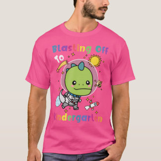 Camiseta Despegando Al Jardín De Niños De Vuelta Al Espacio
