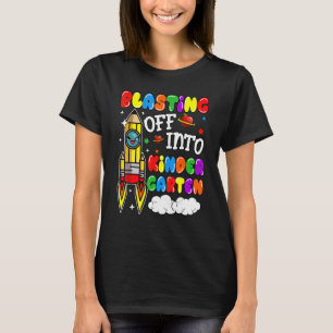 Camiseta Despegando En El Jardín De Niños De Nuevo Al Escol