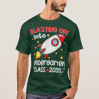 Camiseta Despegando en la tripulación de kindergarten Niños