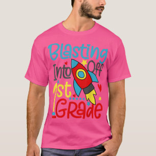 Camiseta Despegando en primer grado de vuelta al espacio es