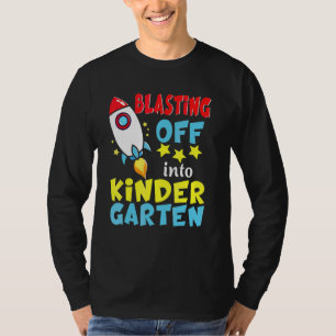 Camiseta Despegando hacia el jardín de infantes Grado de vu