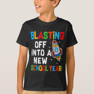 Camiseta Despegando hacia un nuevo año escolar primer día d