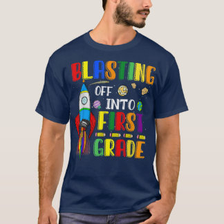 Camiseta Despegarse en primer grado Gracioso de vuelta a la