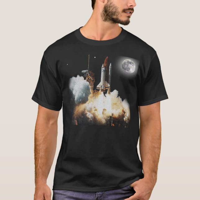 Camiseta Despegue del transbordador espacial (Anverso)