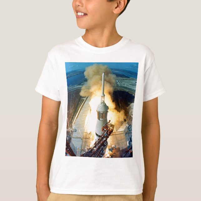 Camiseta Despegue del vehículo de espacio de Apolo 11 (Anverso)