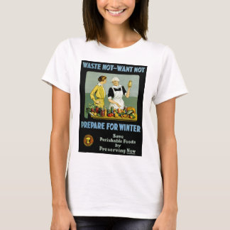 Camiseta Desperdicios no - No quiero ~ Prepararse para el i