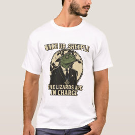 Camiseta Despertad Reptilianos Señores Lagarto Parodia