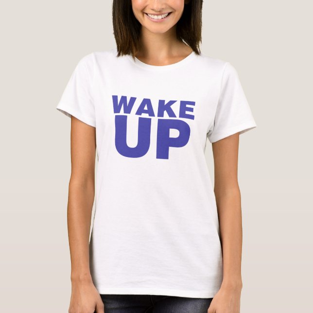 Camiseta Despertar azul (Anverso)