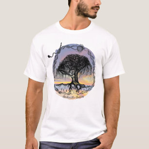 Camiseta Despertar el árbol de la diosa al atardecer