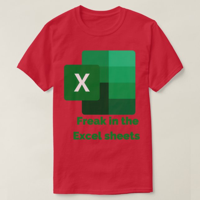 Camiseta Despertar en las hojas de Excel (Diseño del anverso)