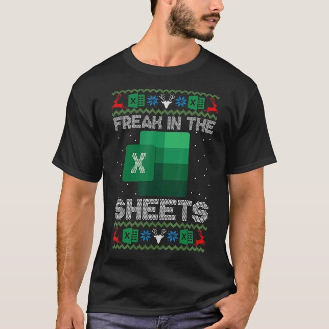 Camiseta Despertar En Las Hojas Excel Navidades feos Sweate (Anverso)