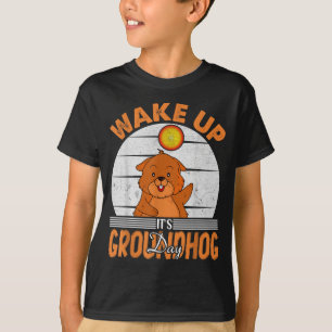 Camiseta Despertar Es El Día De La Marmota Para Mujeres Hom