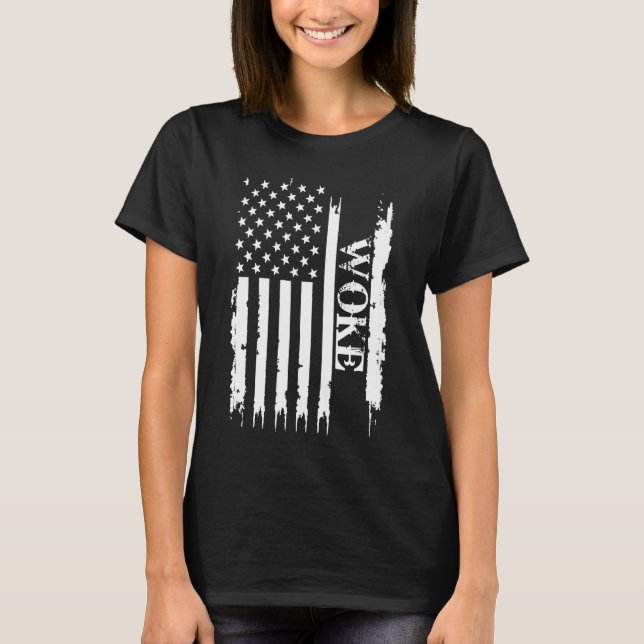 Camiseta Despertar Estados Unidos con bandera de Estados Un (Anverso)