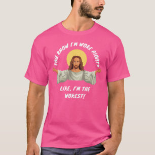 Camiseta Despertar Jesús Graciosa Parodia Cristiana Sátira 