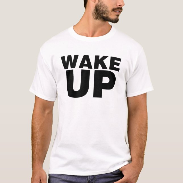 Camiseta Despertar negro (Anverso)