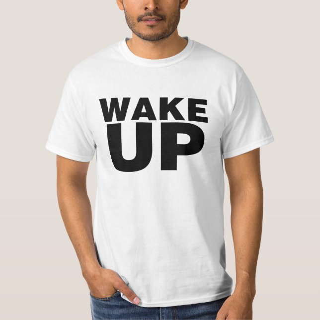 Camiseta Despertar negro (Anverso)