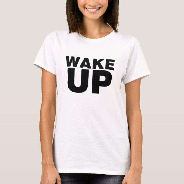 Camiseta Despertar negro (Anverso)