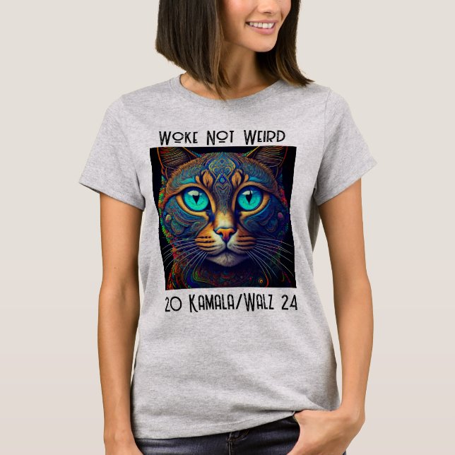 Camiseta Despertar No Es Raro Kamala Cat T-Shirt (Anverso)