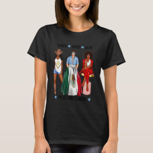 Camiseta Despertar Rezar Matar Prima Mexicana Mujeres Negra