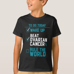 Camiseta Despertar Vencer El Cáncer De Ovario Regir El Mund
