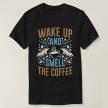 Despertar y Oler el Café Cita Moderna Tipografía