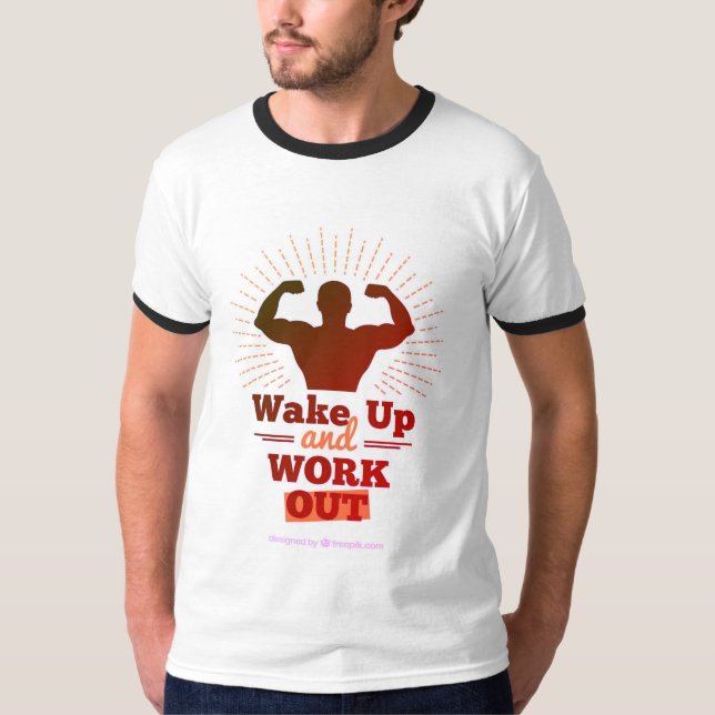 Camiseta Despertar y trabajar (Anverso)