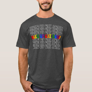 Camiseta Desperté a los homosexuales de nuevo retro mes del