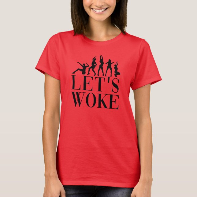Camiseta Despertemos en blanco o negro (Anverso)