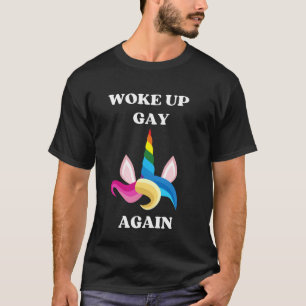 Camiseta Despertó nuevamente a Gay Unicorn
