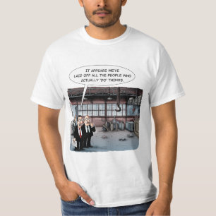 Camiseta Despiden a todos los trabajadores de las fábricas