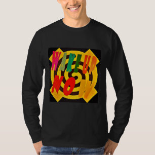 CAMISETA DESPIERTA AHORA DISEÑO DE COLORES DE ARENA CON NEG