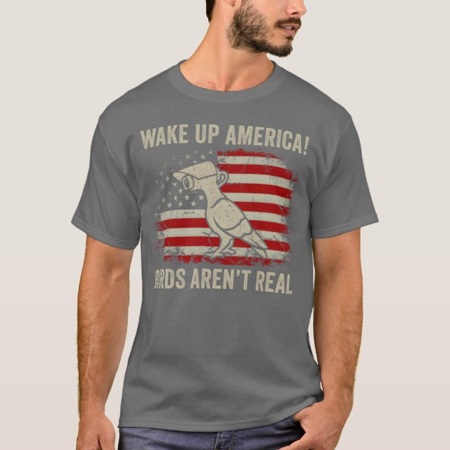 Camiseta Despierta América Las Aves No Son Un Muchacho Muy  (Anverso)