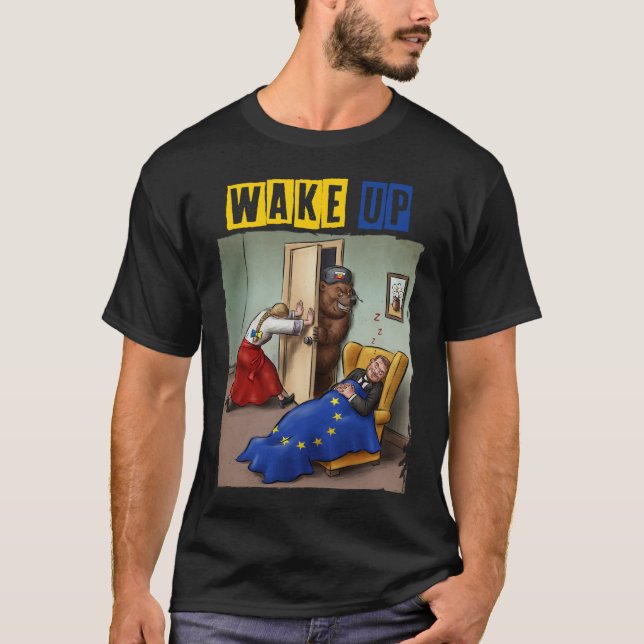 Camiseta Despierta - Arte de apoyo a Ucrania (Anverso)