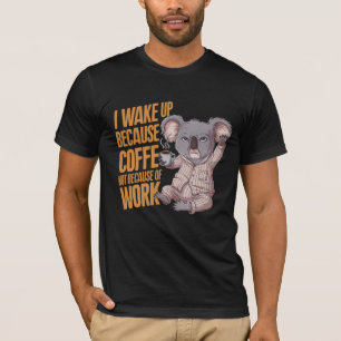 Camiseta Despierta con el café de Koala.